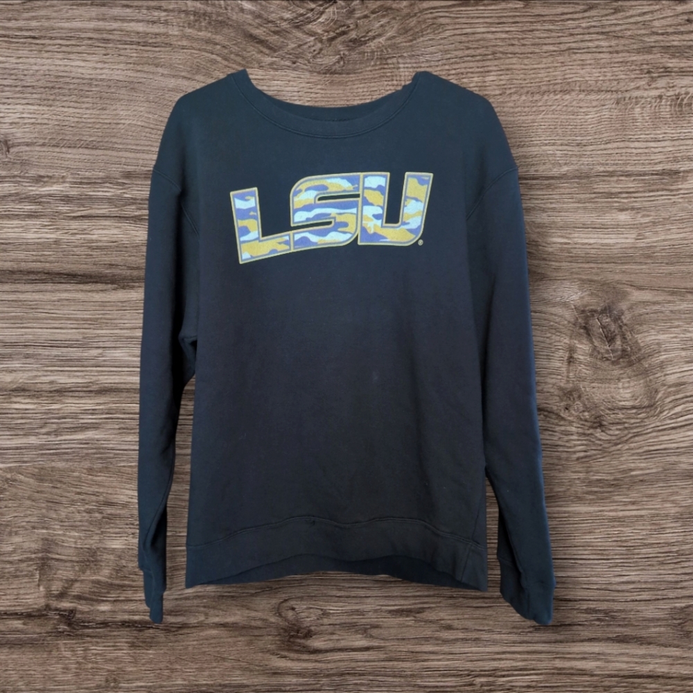 LSU Tigers Sweatshirt Louisiana State University Shirt, Delta Fleece Y2K Adult L
